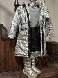 Зимняя куртка для девочки и сапоги аляска в подарок