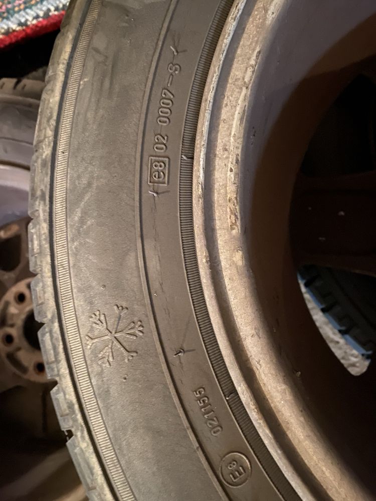 4 броя зимни гуми с лети джанти за Opel Zafira 195/65/15