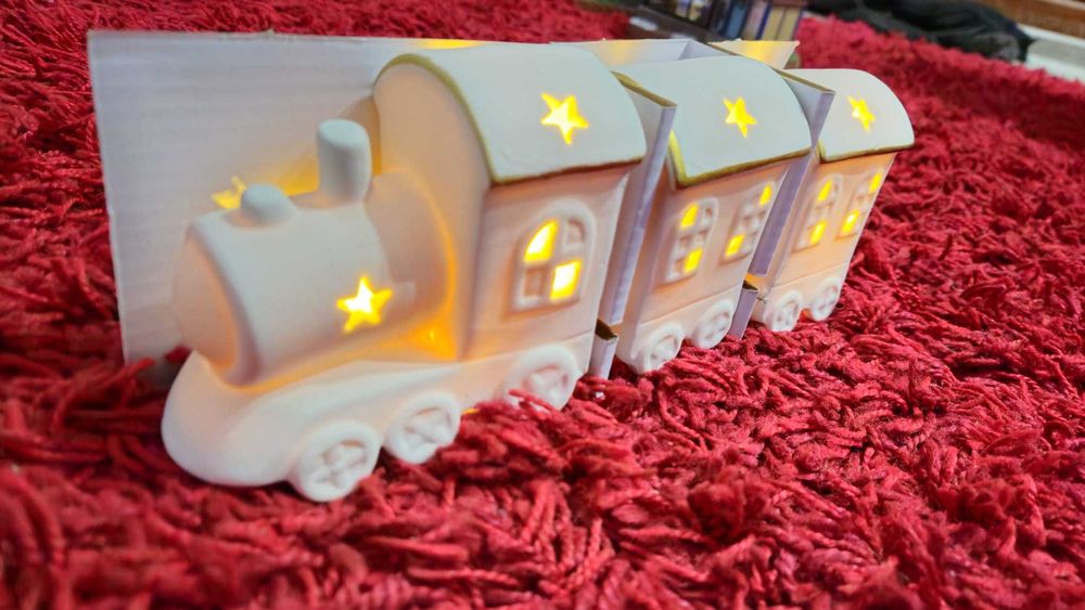 Trenulet cu led Craciun