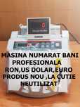Mașină /aparat numărat bancnote/bani si detectie falsuri, display LCD