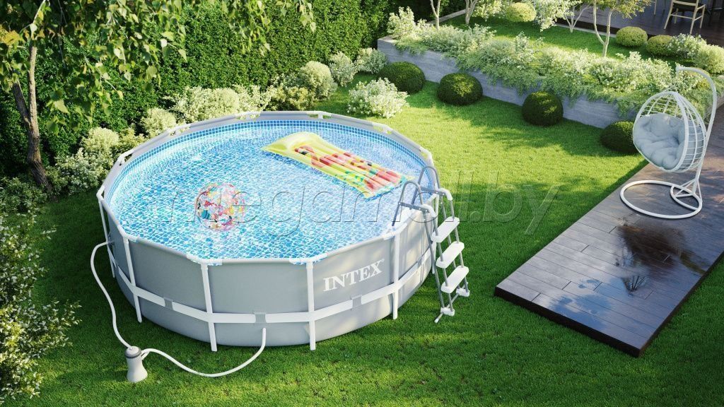 Каркасный бассейн 366×99 INTEX стойка бассейн stoyka basseyn baseyin