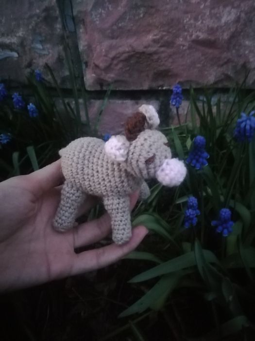 Вязаная корова ручной работы