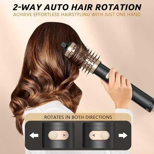 Нов Йонен Сешоар с Термо Четка, 2 Глави, 850W за Обем и Къдрици жени