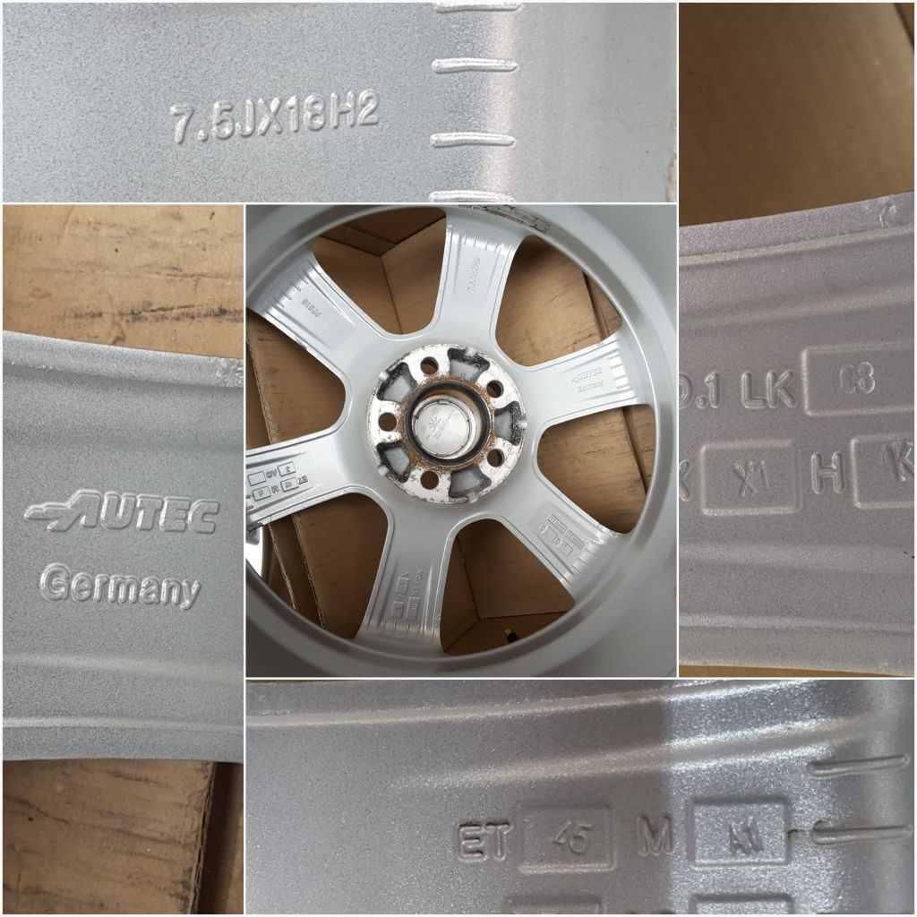 jante aliaj 18; 5x108; Peugeot 3008, 5008, 508