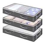 Organizator haine cu fermoar pentru depozitare sub pat, 100x50x18cm
