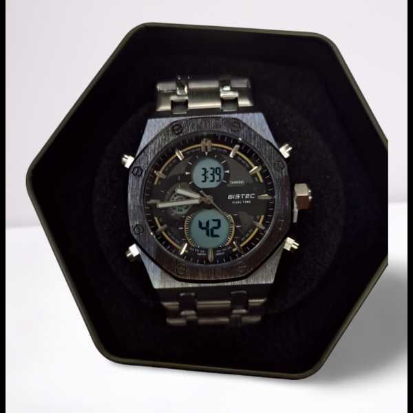 Мъжки Водоустойчив луксозен метален часовник, Кварцов Механизъм