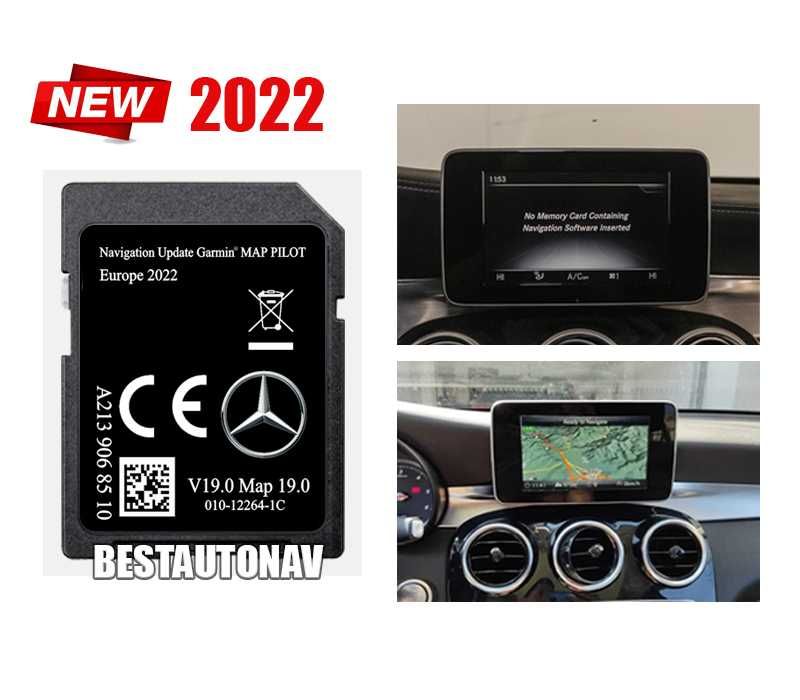 Card navigatie Mercedes C W205 GLC X253 V W477 Europa Romania V19 2022