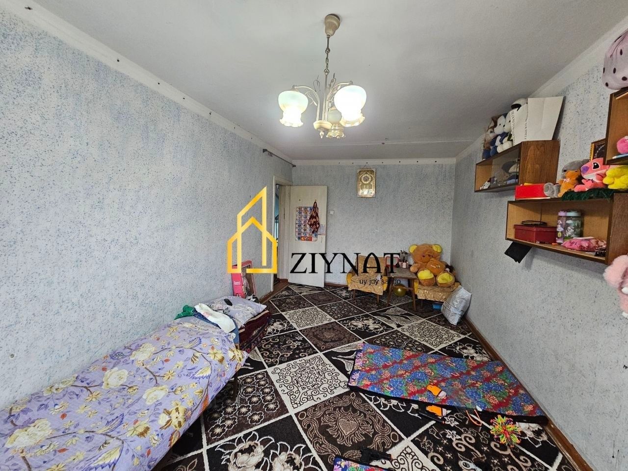 Фрунза массив макро супермаркет тугрисида 1 хонали квартира ижарага