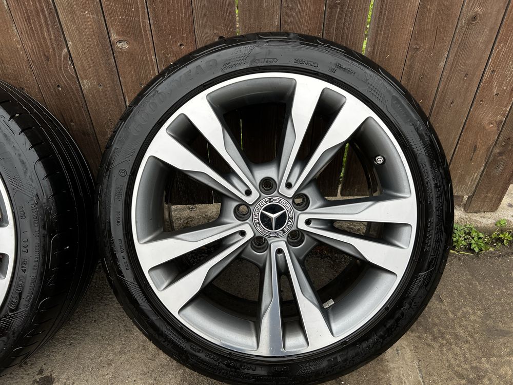 Vand 4 jante R18 Mercedes cu anvelope vara Good Year