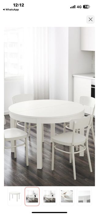 Раздвижной стол IKEA Бьюрста б/у