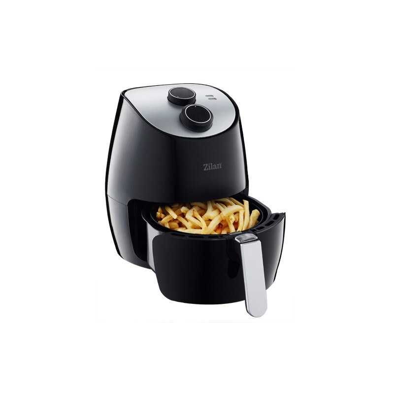 Friteuza Air Fryer, ZILAN, 1350 W, Capacitate 2.6 L, Negru