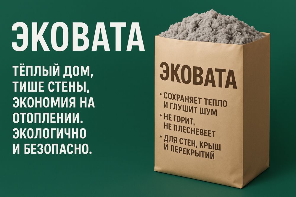 Эковата утепление крыш