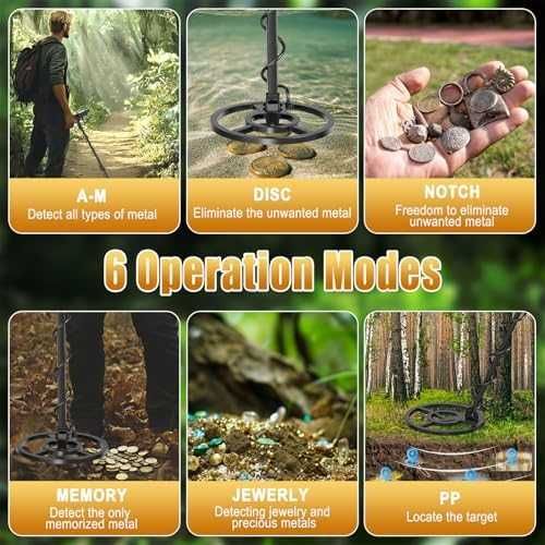 Нов OMMO Металотърсач за Възрастни с USB Зареждане и 6 Режима LCD