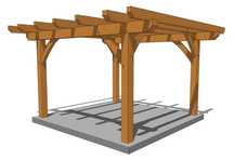 Pergola lemn masiv