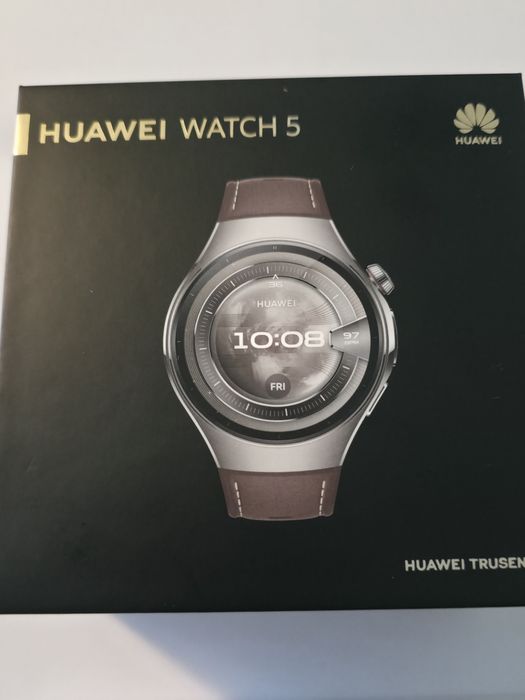 Huawei watch 5 Titanium case strap brown+ o curea originala