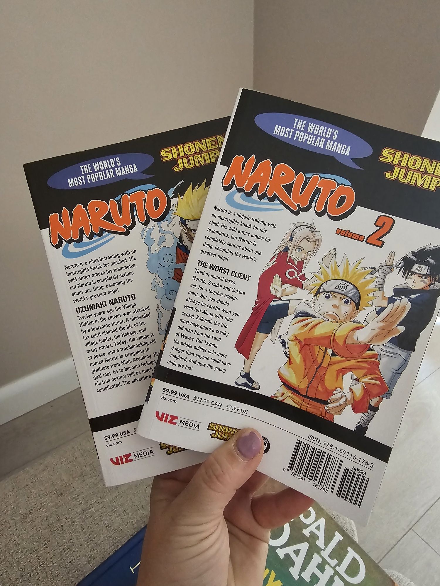 Vând din seria de carti copii, Naruto 1&2