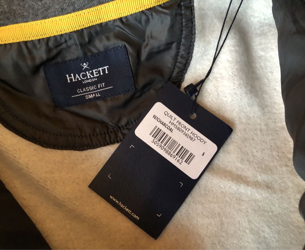 Hackett London Quilt Front Hoody ОРИГИНАЛЕН мъжки суичър/хибрид - S