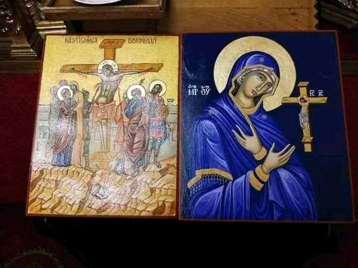 Icoane pictate manual Maica Domnului , pictez la comanda ,restaurari