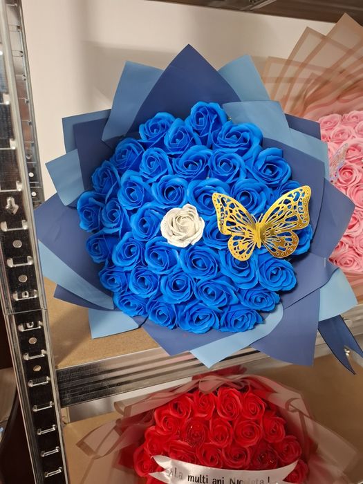 Buchete de trandafiri parfumati din săpun