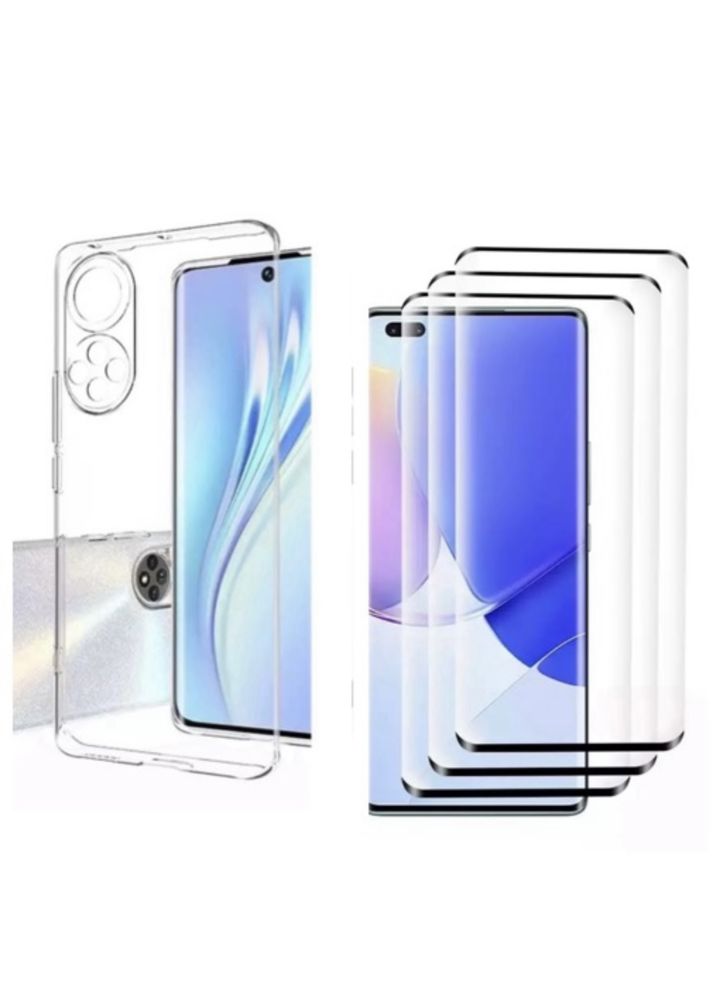 Huawei Nova 9 / SE - Pack 360 Husa Silicon + Folie Sticla Curbata 6D