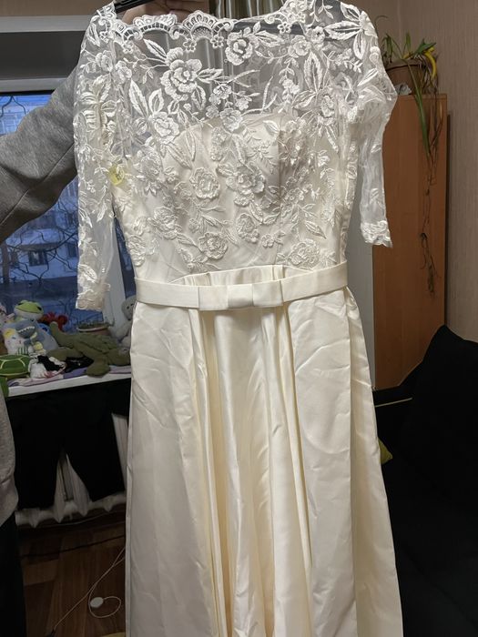 Свадебное платье с юбкой-кольцом