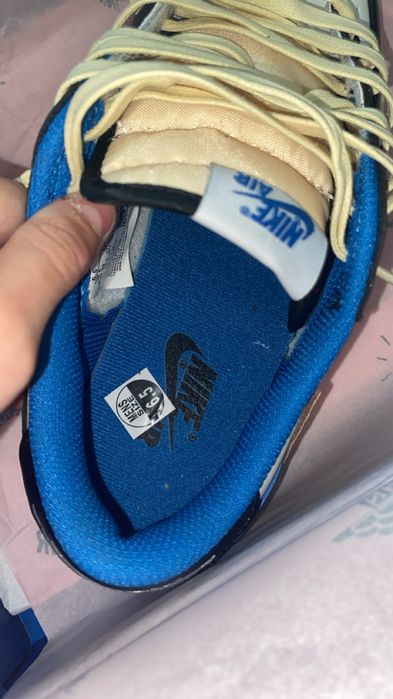 Jordan 1 low travis scott x fragment