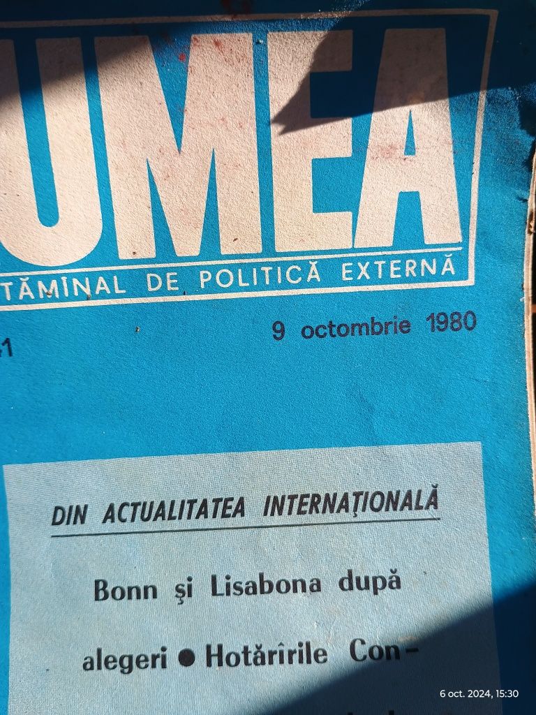 Colecția de reviste LUMEA 1980 1981 1982 1983