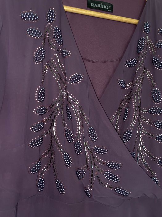 Rochie ocazie mov cu aplicatii masura mare (48)