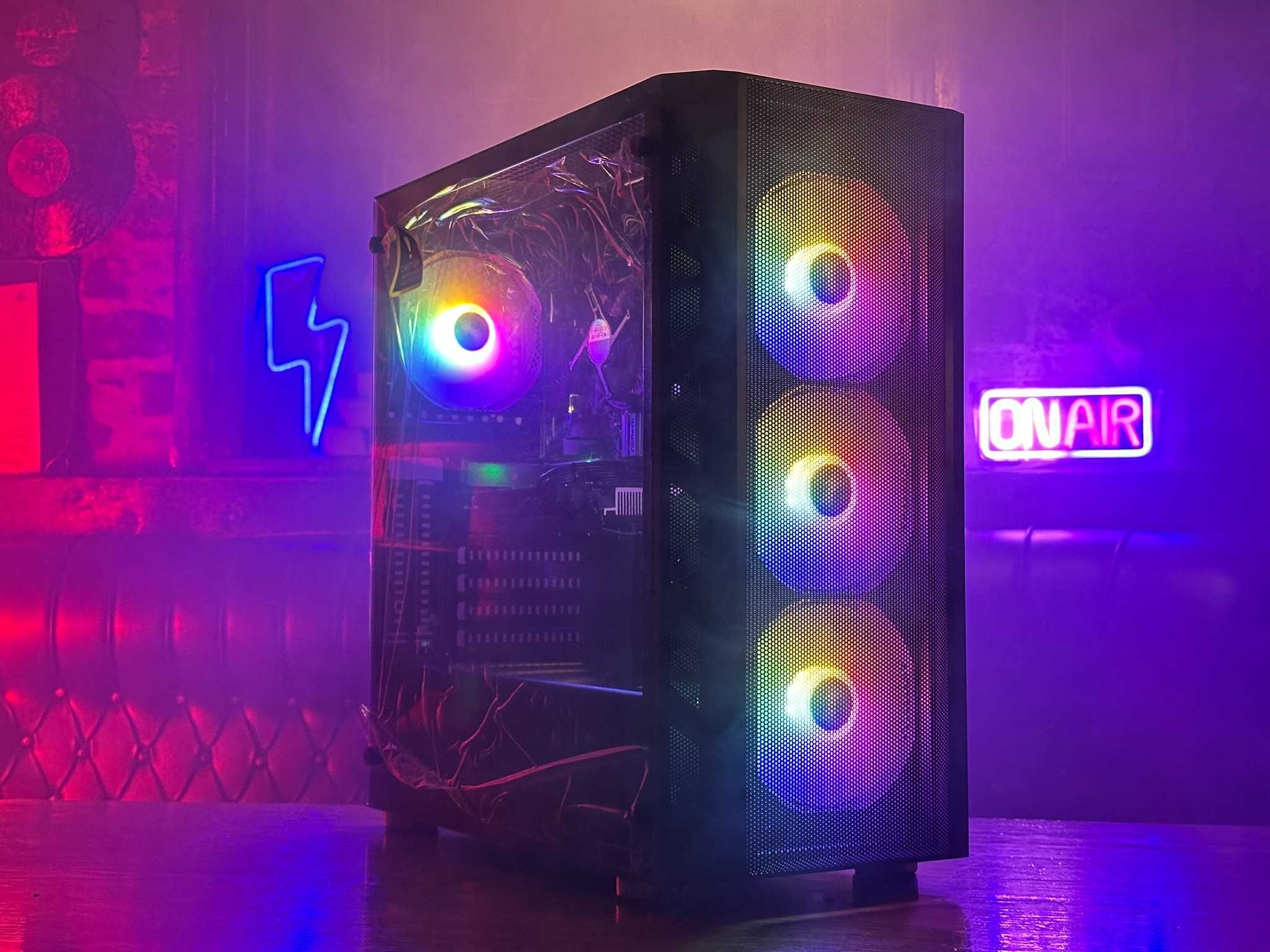 Геймърски Компютър Ryzen RYZEN 5 3600, 16GB, GTX1080, 500SSD, 1TB HDD