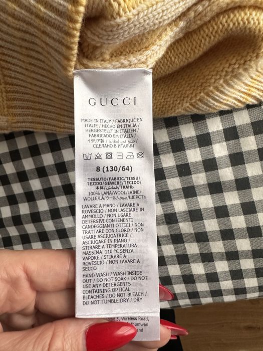 Pulover Marca Gucci, nou, nepurtat, bej-galben.