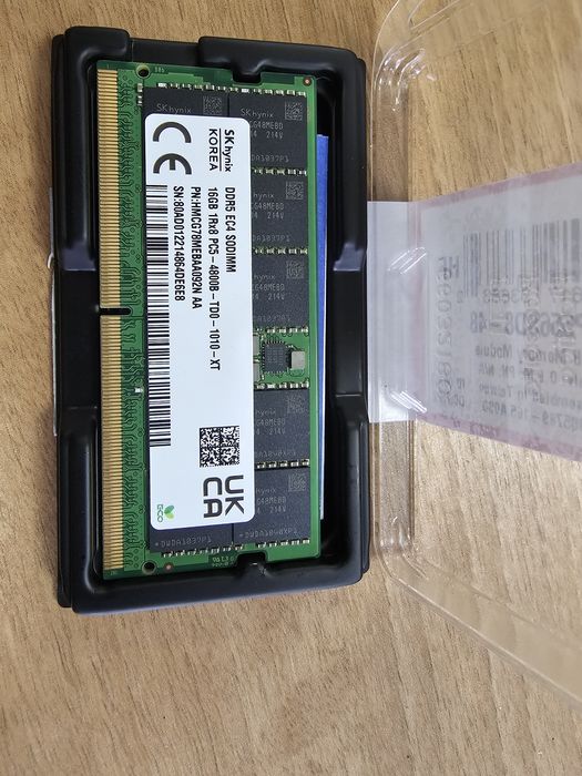 DDR5 для ноутбуков  SoDimm  16GB Hynix 4800 ECC