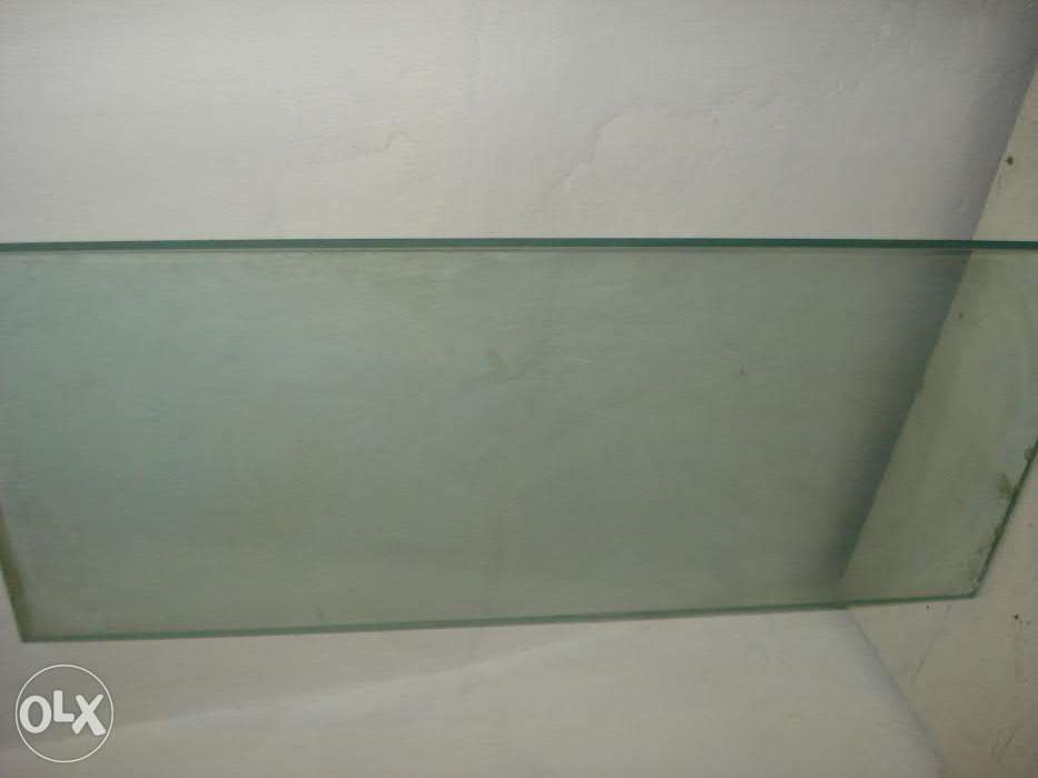 blat de sticla transparent 115x50x2 cm