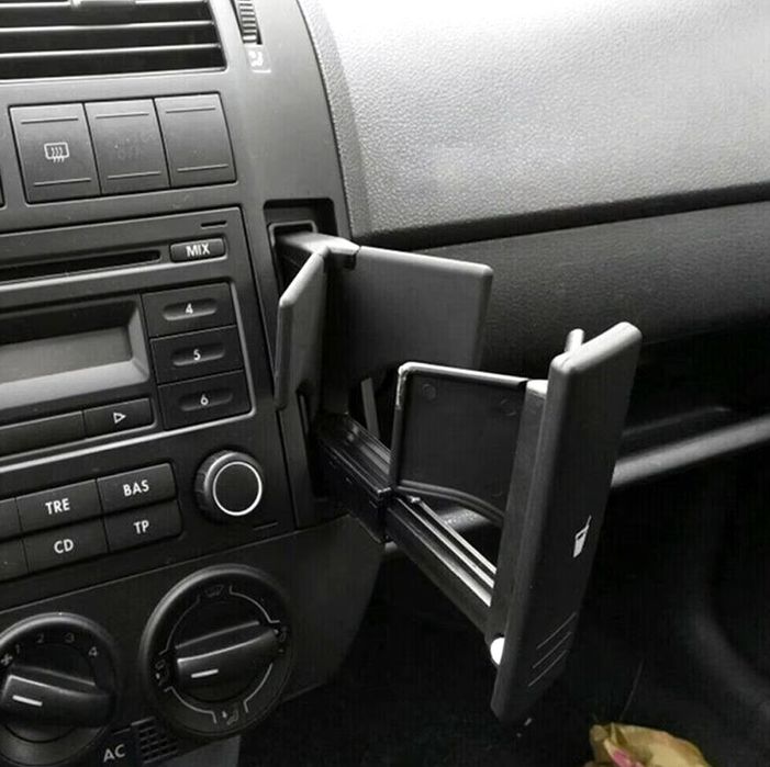 Поставка за чаши, Volkswagen, Polo 9N, Дясна, Черен