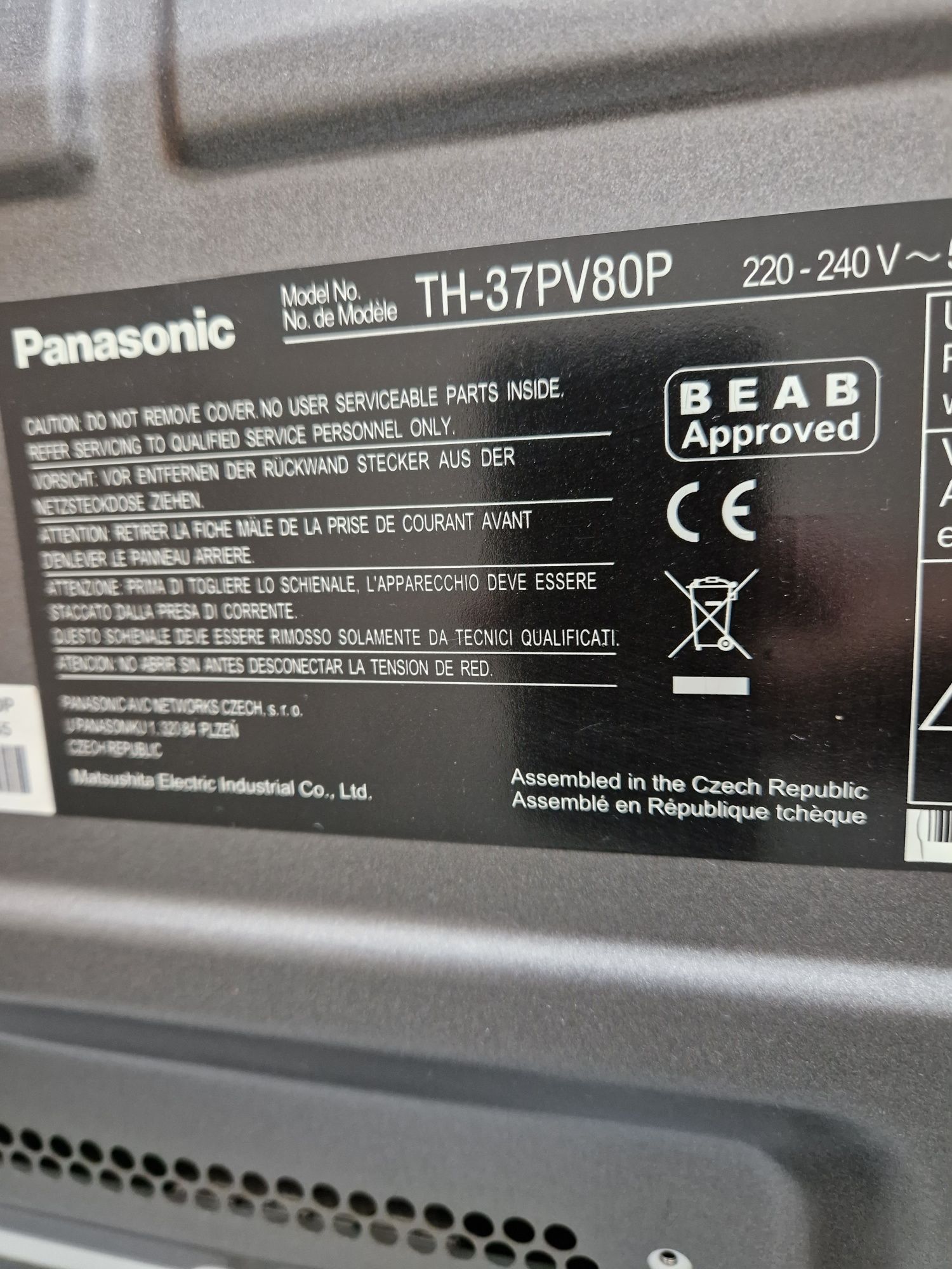 Televizor Panasonic TH-37PV80P