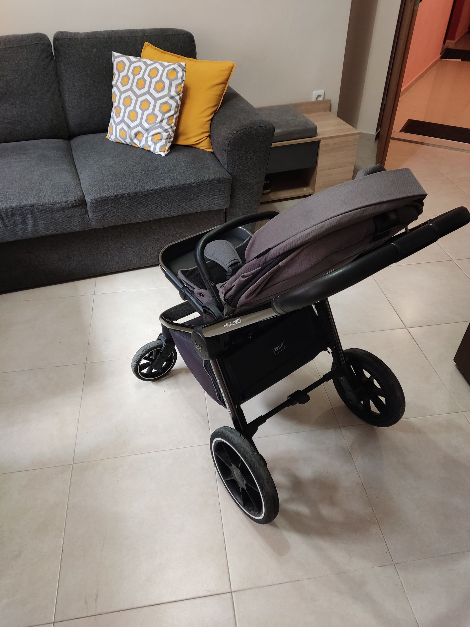 Бебешка количка Muuvo Quick 3.0 2в1 – Iron Graphite