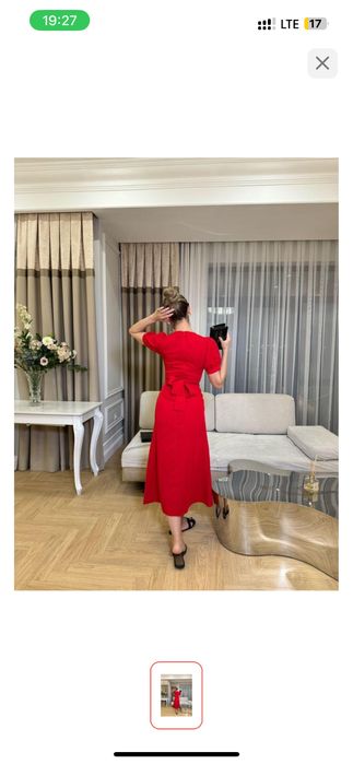 Новый платье красный түсі бар матасы кұшті размер 44/46