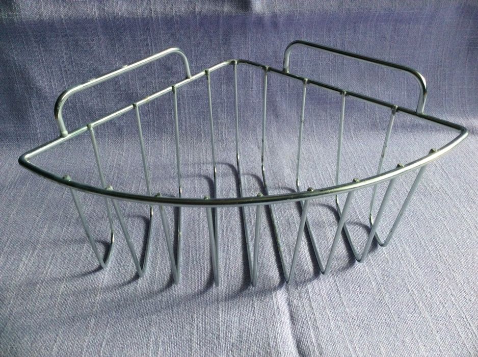 ъглова кошничка за баня - инокс