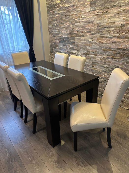 Трапезарна и холна маси с 6 бр. столове