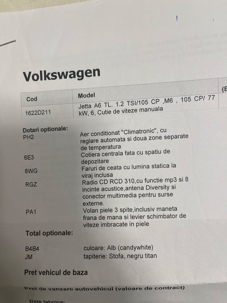 Vand volkswagen Jetta  2011