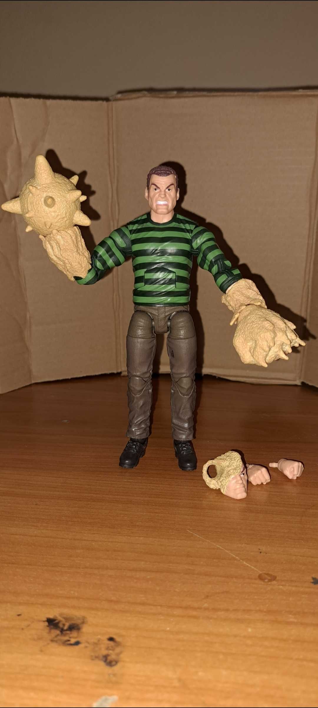 Figurine marvel legends Spider-man retro rhino, shocker sandman