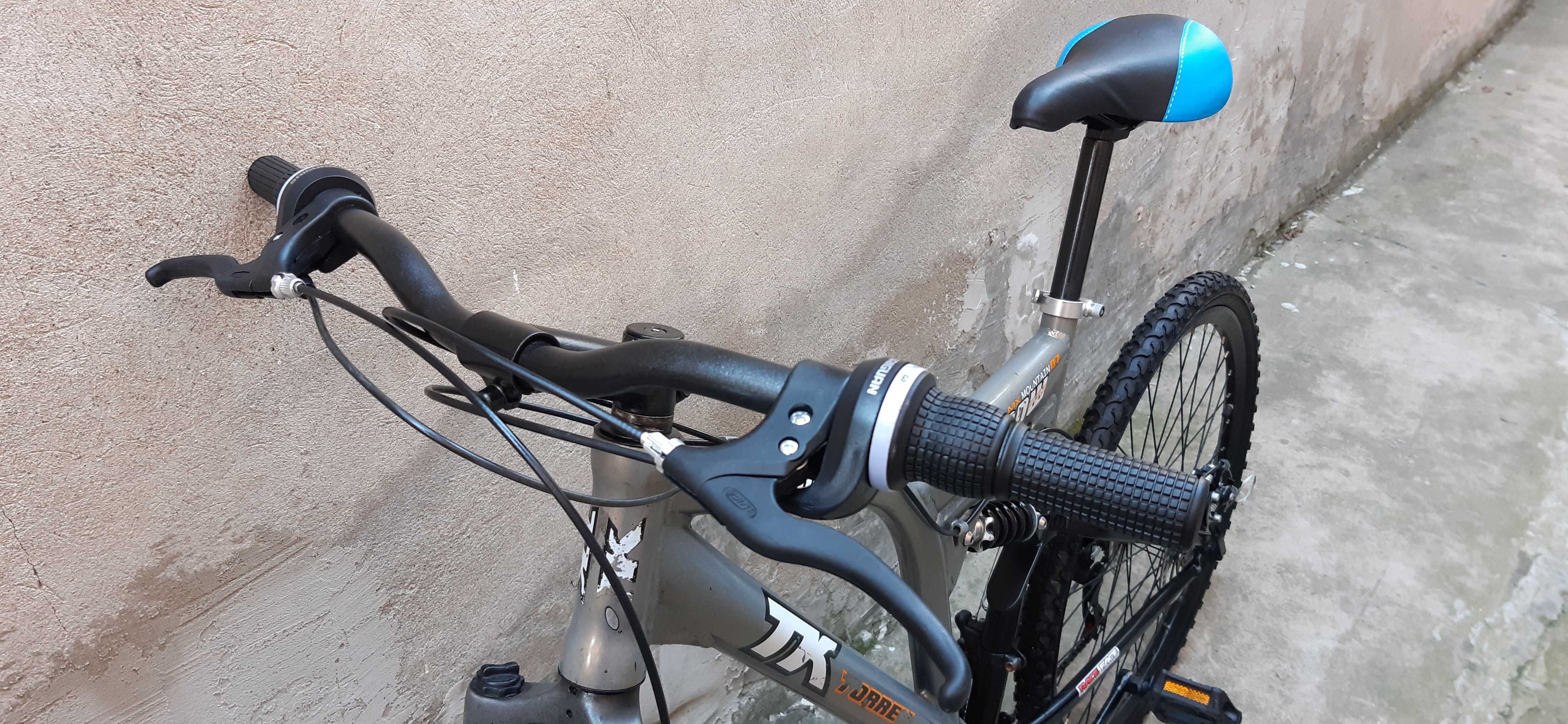 Bicicleta, Full Suspension, Roti de 26" , frane pe disc, Shimano