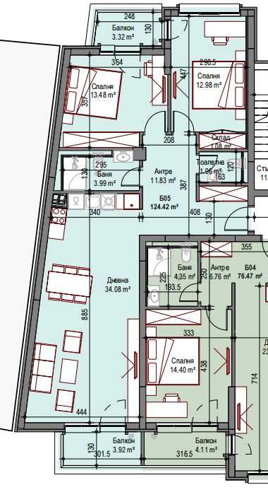 Тристаен за продажба в ж.к. Подуяне