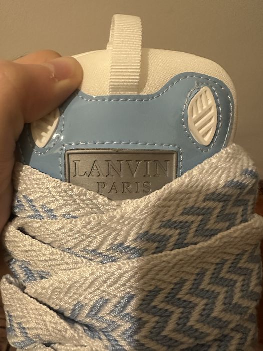 Lanvin Leather Curb Baby Blue