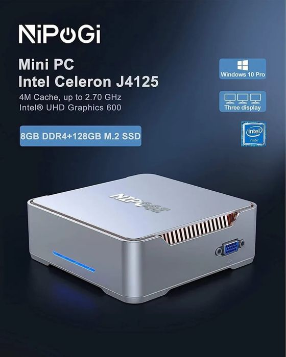 NIPOGI Mini PC Windows 10 Pro