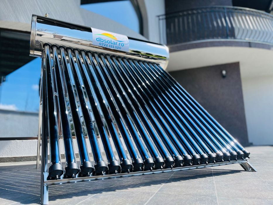 PANOUri Solare PRESURIZATe 200L Apa Calda INOX SOLAR Vidate NOU !