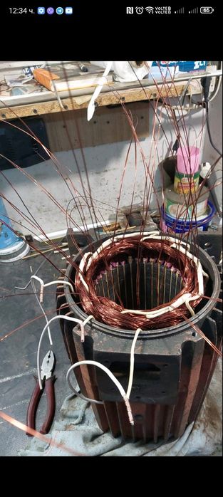 Ремонт на ел.двигатели.