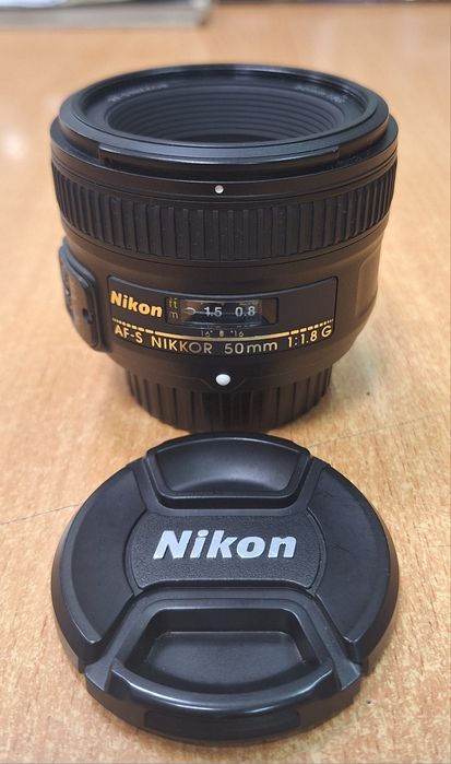 Nikkor AF-S 50mm F/1.8 G (портретник,супер,сост отличное,комплект)