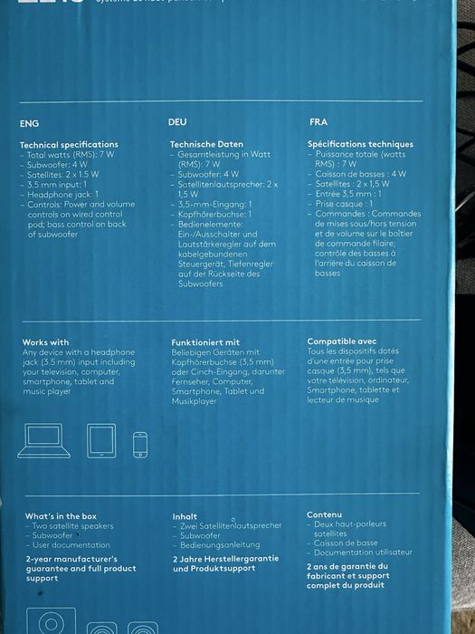 Boxe Logitech 2.0 Z213