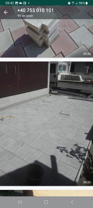 Pavaje de la 38lei mp direct fabrica Montaj dale pavele borduri