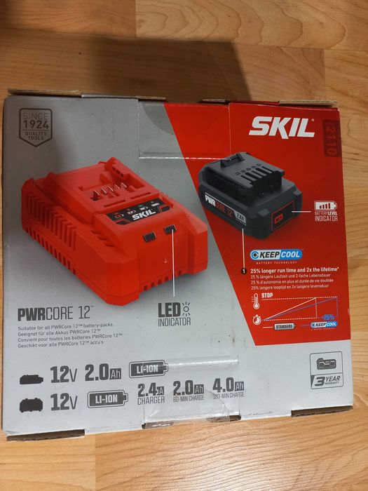 Incarcator si baterie SKIL 12V 2Ah PWRCORE 12